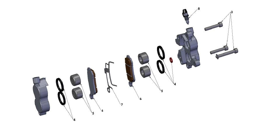 2017 COBRA CX65 - FRONT BRAKE CALIPER