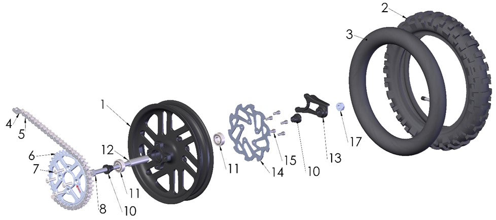 2026 Cobra CX5e - WHEEL - REAR