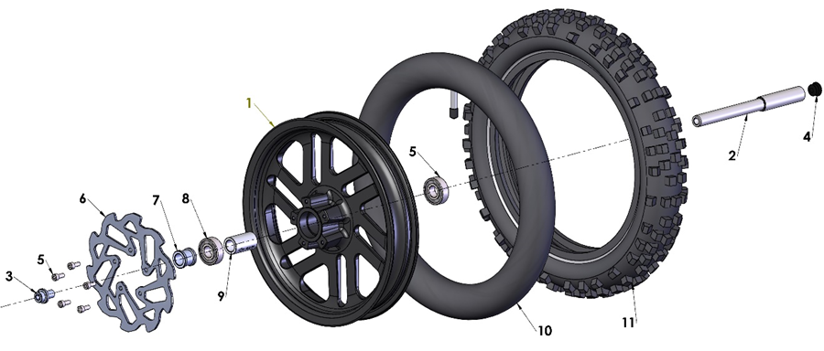 2025 Cobra CX50 JR - WHEEL - FRONT