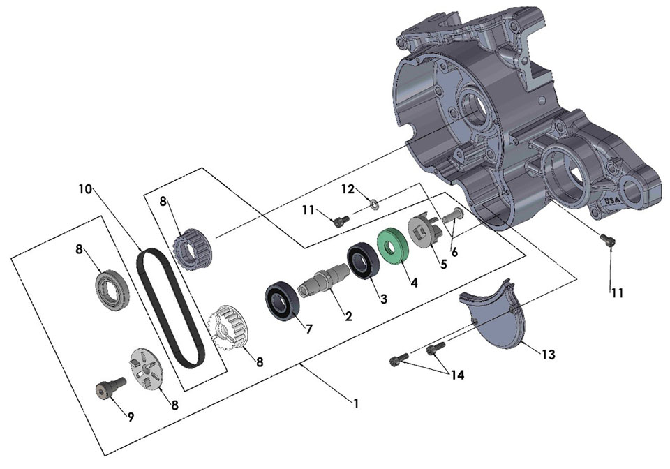 2017 Cobra CX50 KING - ENGINE - WATER PUMP