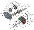 2026 Cobra CX50 JR - ENGINE - CLUTCH & KICK LEVER