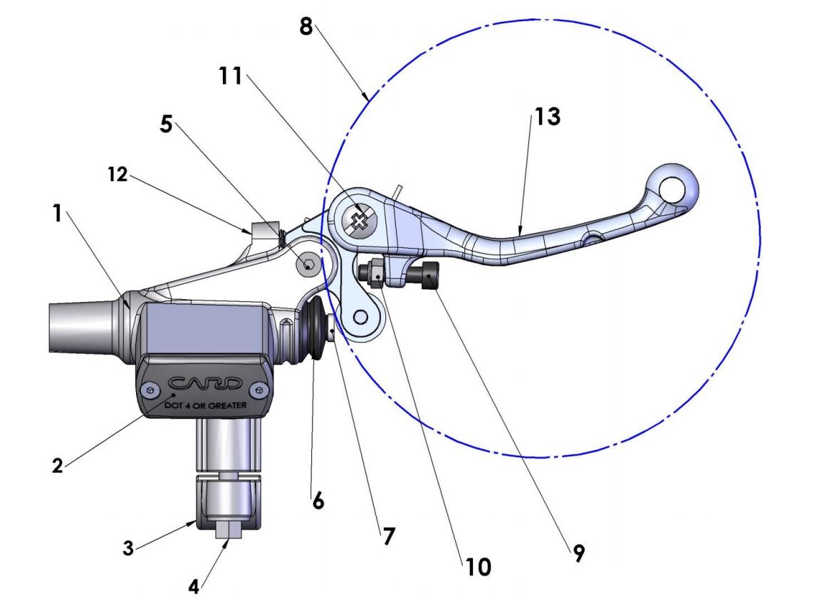 2018 Cobra CX65 - BRAKE - FRONT MASTER CYLINDER