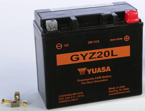 YUASA - BATTERY GYZ20L FA SEALED FACTORY ACTIVATED - Image 1