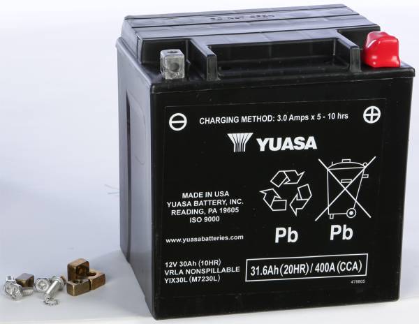 YUASA - BATTERY YIX30L SEALED FACTORY ACTIVATED - Image 1