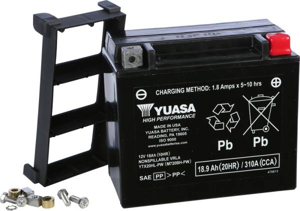 YUASA - BATTERY YTX20HL-PW SEALED FACTORY ACTIVATED - Image 1