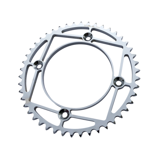 DIRT TRICKS - REAR SPROCKET CHROMOLY STL/ZIR 47T-428 CHROME YAM - Image 1