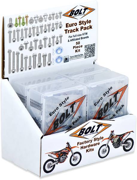 BOLT - EURO STYLE TRACK PACK II 6/PK DISPLAY - Image 1