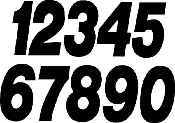 DIRT DIGITS - #6 7" WHITE DIGITS 3/PK - Image 1