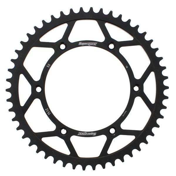 SUPERSPROX - REAR SPROCKET STEEL 50T-520 BLK BETA/HUSQ - Image 1