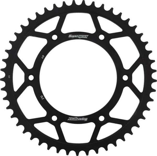 SUPERSPROX - REAR SPROCKET STEEL 49T-520 BLK HON - Image 1