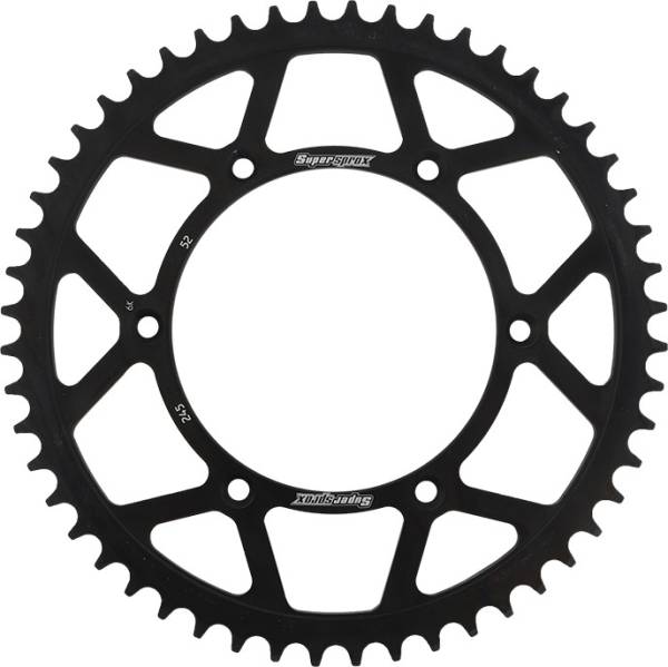 SUPERSPROX - REAR SPROCKET STEEL 52T-520 BLK YAM - Image 1