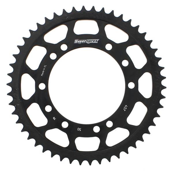 SUPERSPROX - REAR SPROCKET STEEL 50T-420 BLK KAW - Image 1