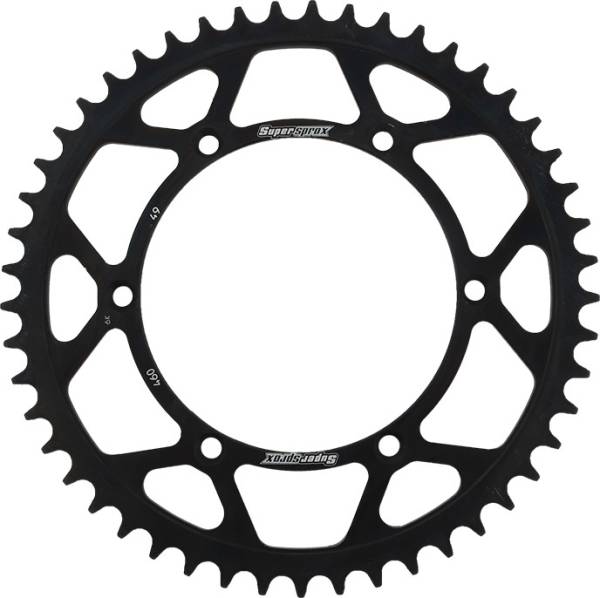 SUPERSPROX - REAR SPROCKET STEEL 49T-520 BLK KAW - Image 1