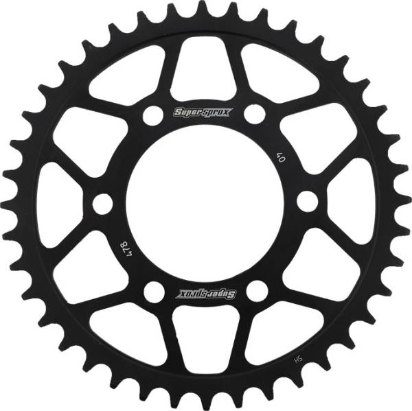 SUPERSPROX - REAR SPROCKET STEEL 40T-520 BLK KAW/POL - Image 1