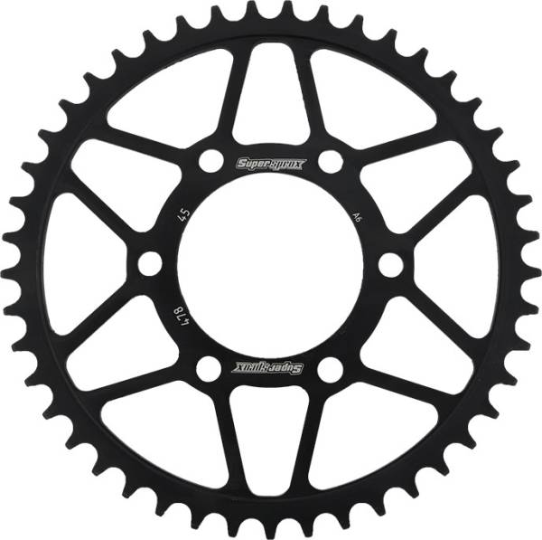 SUPERSPROX - REAR SPROCKET STEEL 45T-520 BLK KAW - Image 1