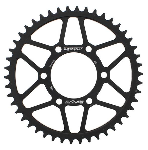 SUPERSPROX - REAR SPROCKET STEEL 46T-520 BLK KAW - Image 1