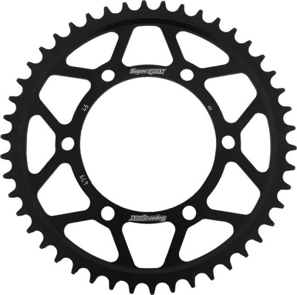 SUPERSPROX - REAR SPROCKET STEEL 46T-530 BLK YAM - Image 1