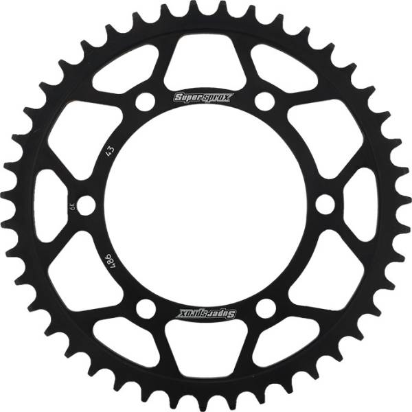 SUPERSPROX - REAR SPROCKET STEEL 43T-520 BLK YAM - Image 1