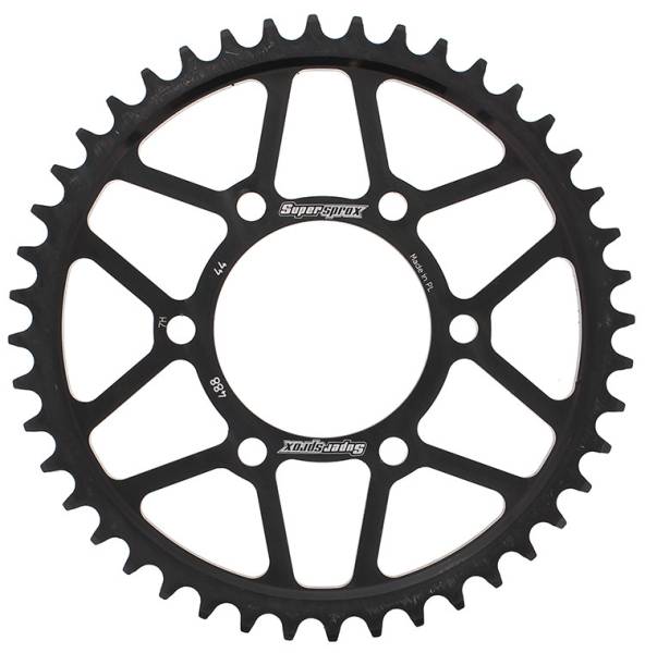 SUPERSPROX - REAR SPROCKET STEEL 44T-530 BLK KAW - Image 1