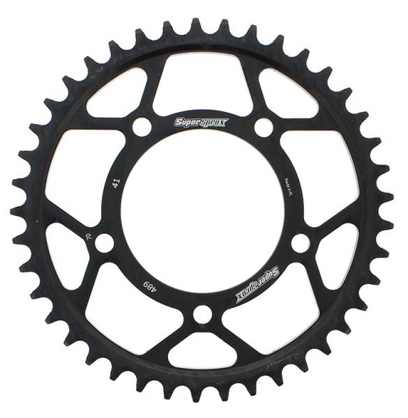 SUPERSPROX - REAR SPROCKET STEEL 41T-530 BLK KAW - Image 1