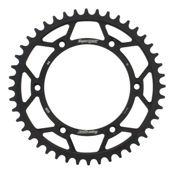 SUPERSPROX - REAR SPROCKET STEEL 44T-520 BLK SUZ - Image 1