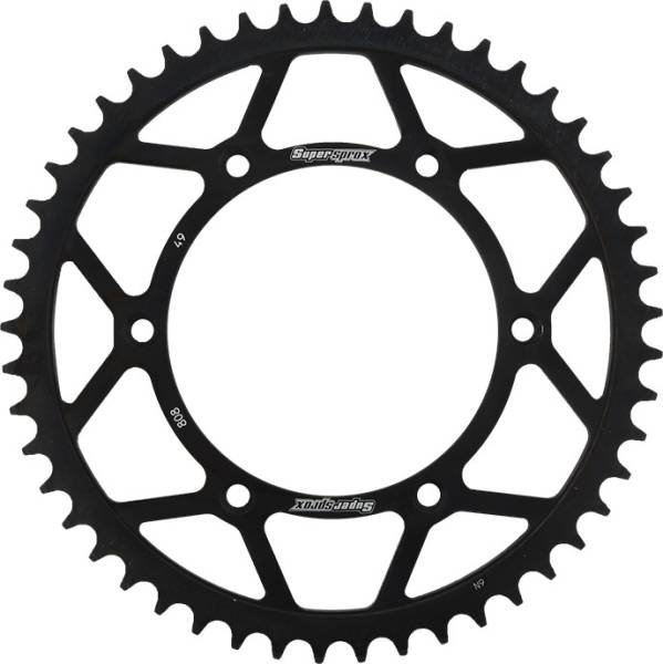 SUPERSPROX - REAR SPROCKET STEEL 49T-520 BLK SUZ - Image 1