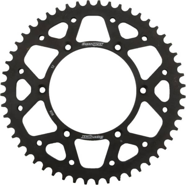 SUPERSPROX - REAR SPROCKET STEEL 52T-520 BLK KAW/SUZ - Image 1