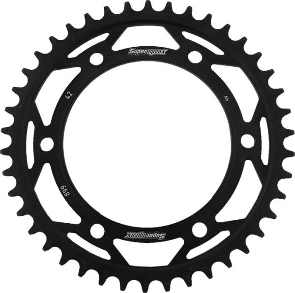 SUPERSPROX - REAR SPROCKET STEEL 42T-525 BLK KTM - Image 1