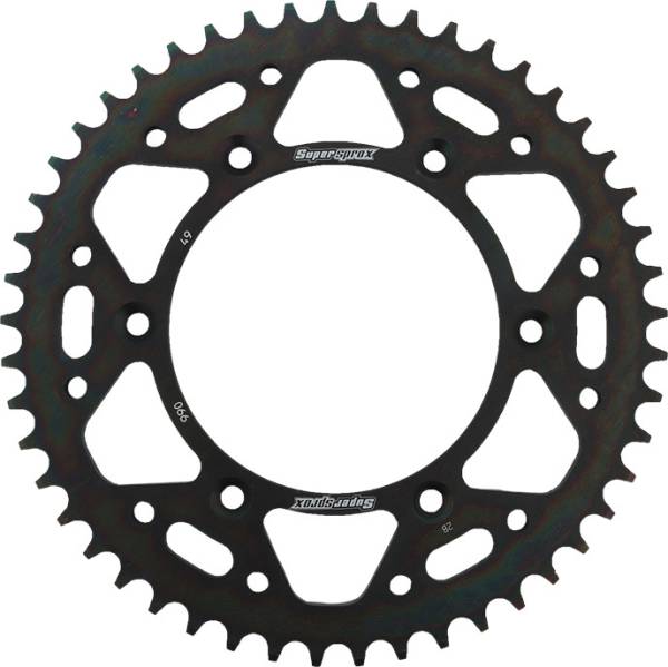 SUPERSPROX - REAR SPROCKET STEEL 49T-520 BLK HUSQ/KTM - Image 1