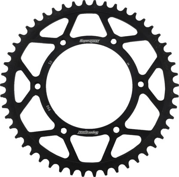 SUPERSPROX - REAR SPROCKET STEEL 50T-520 BLK HUS/HUSQ/KTM - Image 1