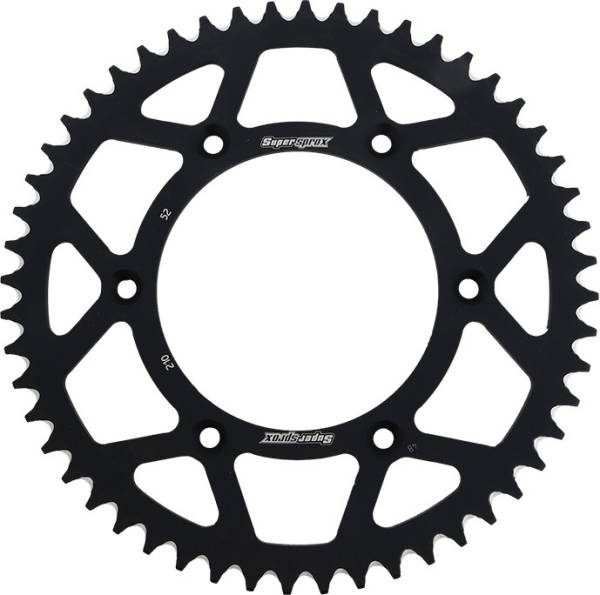 SUPERSPROX - REAR SPROCKET ALUMINUM 52T-520 BLK HON - Image 1