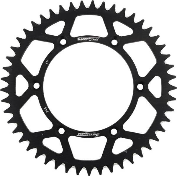 SUPERSPROX - REAR SPROCKET ALUMINUM 49T-520 BLK YAM - Image 1