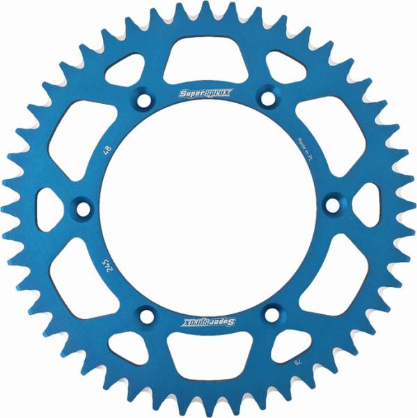 SUPERSPROX - REAR SPROCKET ALUMINUM 48T-520 BLU YAM - Image 1