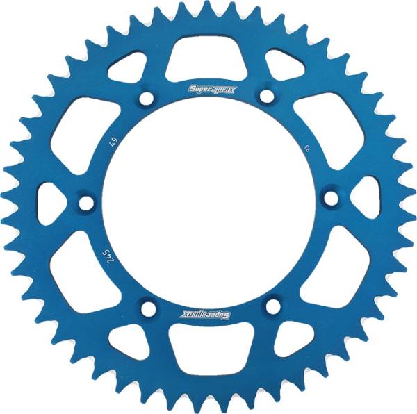 SUPERSPROX - REAR SPROCKET ALUMINUM 49T-520 BLU YAM - Image 1