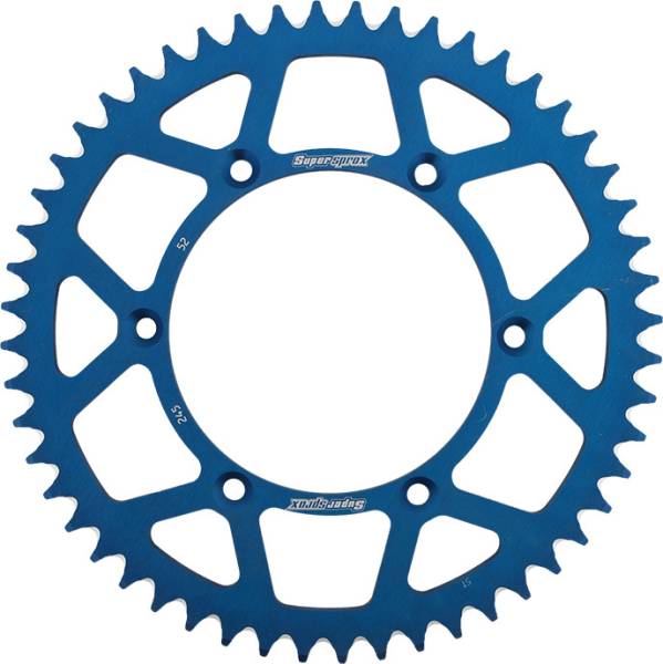 SUPERSPROX - REAR SPROCKET ALUMINUM 52T-520 BLU YAM - Image 1