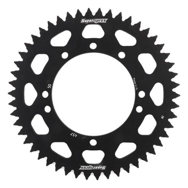 SUPERSPROX - REAR SPROCKET ALUMINUM 50T-420 BLK KAW - Image 1