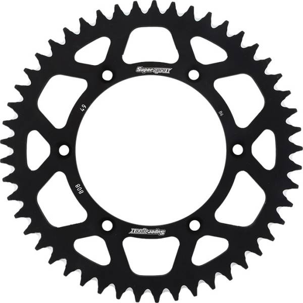 SUPERSPROX - REAR SPROCKET ALUMINUM 49T-520 BLK SUZ - Image 1