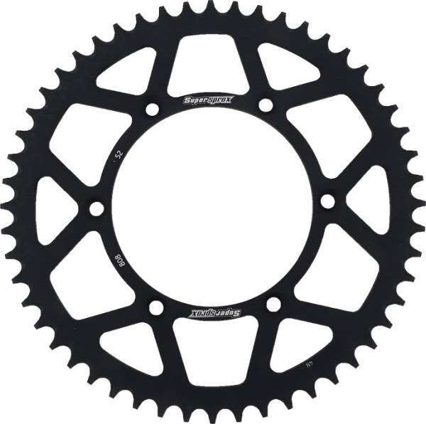 SUPERSPROX - REAR SPROCKET ALUMINUM 52T-520 BLK KAW/SUZ - Image 1