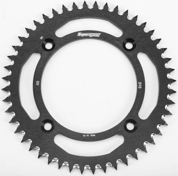 SUPERSPROX - REAR SPROCKET ALUMINUM 48T-428 BLK HUSQ/KTM - Image 1