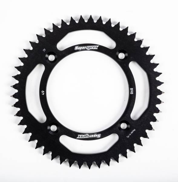 SUPERSPROX - REAR SPROCKET ALUMINUM 49T-428 BLK KTM - Image 1