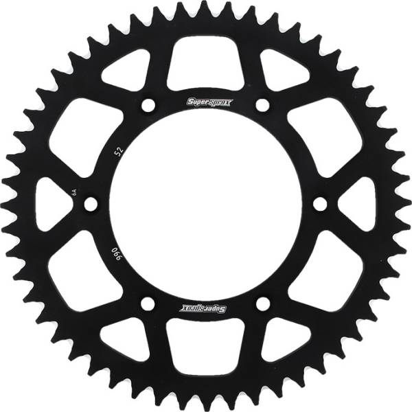 SUPERSPROX - REAR SPROCKET ALUMINUM 52T-520 BLK HUS/HUSQ/KTM - Image 1