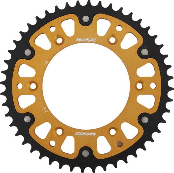 SUPERSPROX - REAR STEALTH SPROCKET ALU/STL 48T-520 GLD HON - Image 1