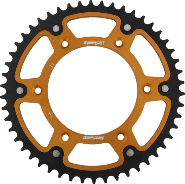 SUPERSPROX - REAR STEALTH SPROCKET ALU/STL 50T-520 GLD HON - Image 1