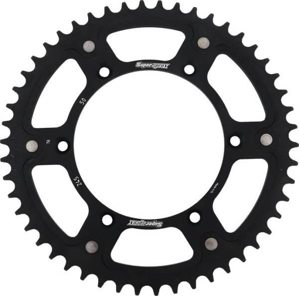 SUPERSPROX - REAR STEALTH SPROCKET ALU/STL 50T-520 BLK YAM - Image 1