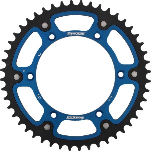 SUPERSPROX - REAR STEALTH SPROCKET ALU/STL 48T-520 BLU YAM - Image 1