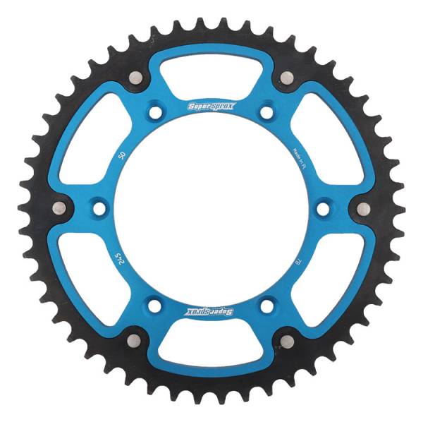 SUPERSPROX - REAR STEALTH SPROCKET ALU/STL 50T-520 BLU YAM - Image 1