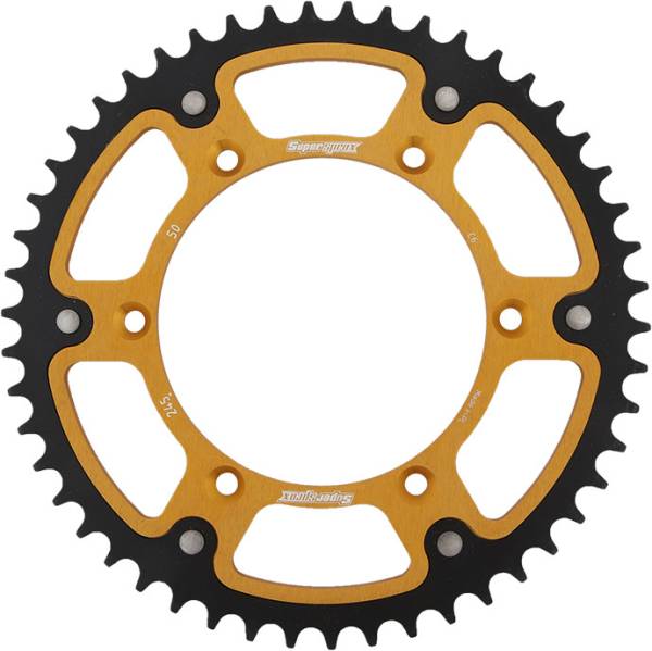 SUPERSPROX - REAR STEALTH SPROCKET ALU/STL 50T-520 GLD YAM - Image 1