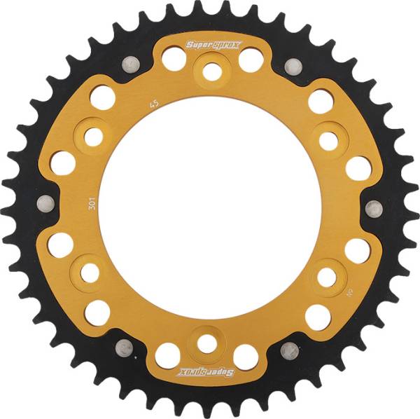 SUPERSPROX - REAR STEALTH SPROCKET ALU/STL 45T-520 GLD HON - Image 1