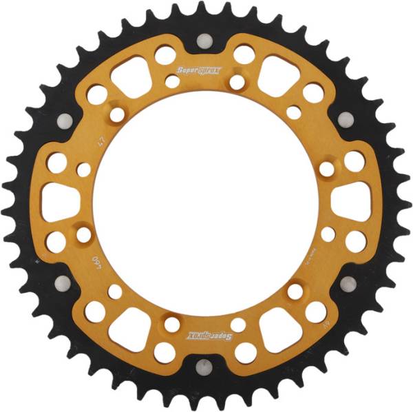 SUPERSPROX - REAR STEALTH SPROCKET ALU/STL 47T-520 GLD KAW - Image 1