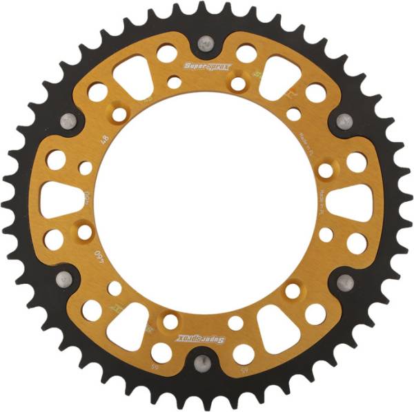 SUPERSPROX - REAR STEALTH SPROCKET ALU/STL 48T-520 GLD KAW/SUZ - Image 1